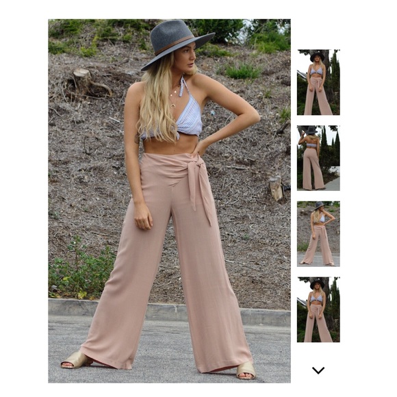 Wide Leg Gauze Pant - Picture 3 of 7